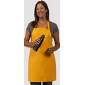 F53 Designer Raspberry Bib Apron w/ 2 Pockets & Slider Neck Adjustment